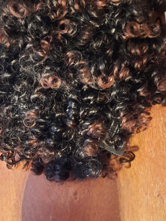NEW TAG ! Queen\'s Choice 15 Inch Short Hair Spiral Curly Wig Dark Brown main image 4